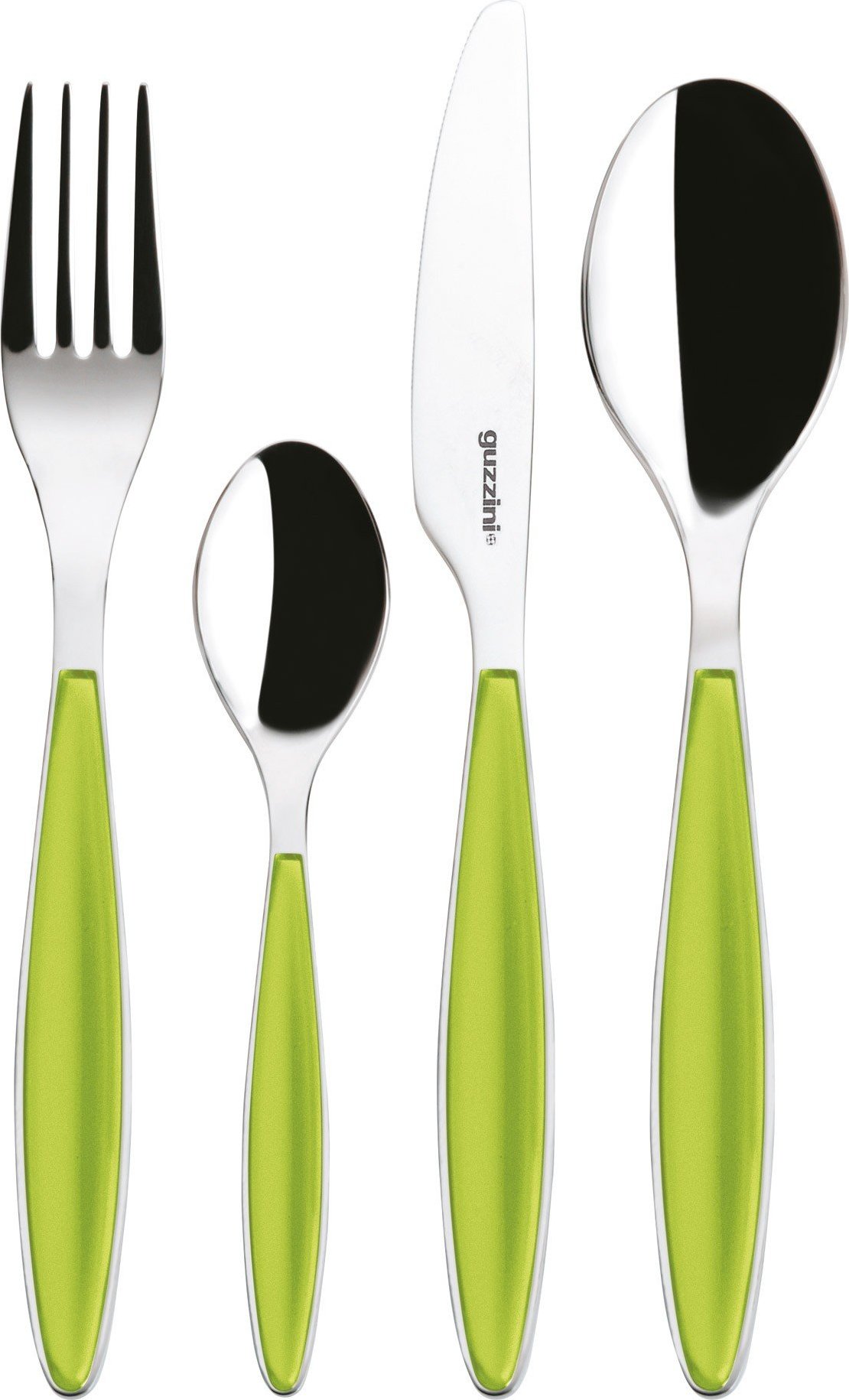 Komplet sztućców Feeling zielone 24 el.