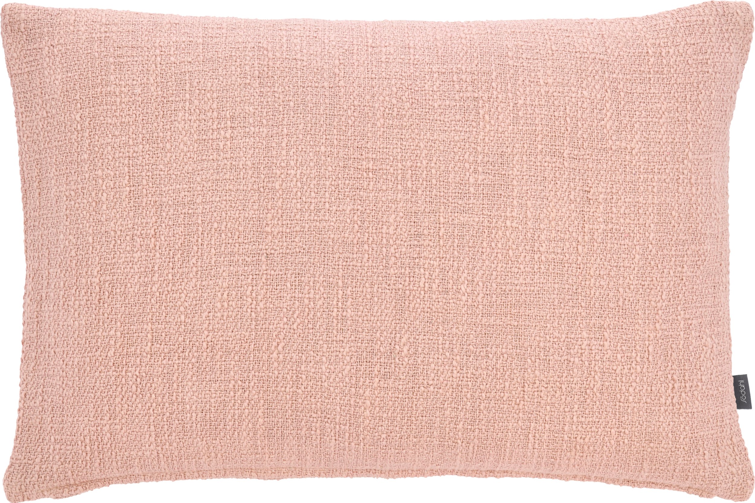 Poduszka dekoracyjna Bouclé 40 x 60 cm jasnoróżowa