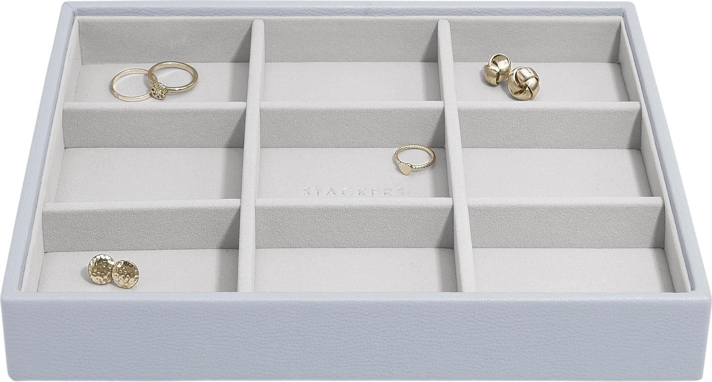 Szkatułka na biżuterię Stackers 9 komorowa classic lawendowa