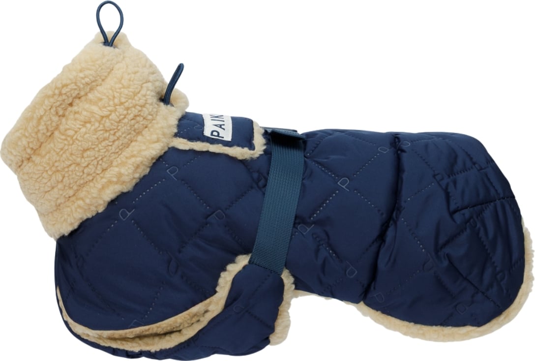 Kurtka dla psa Paikka Quilted Sherpa 60 cm granatowa