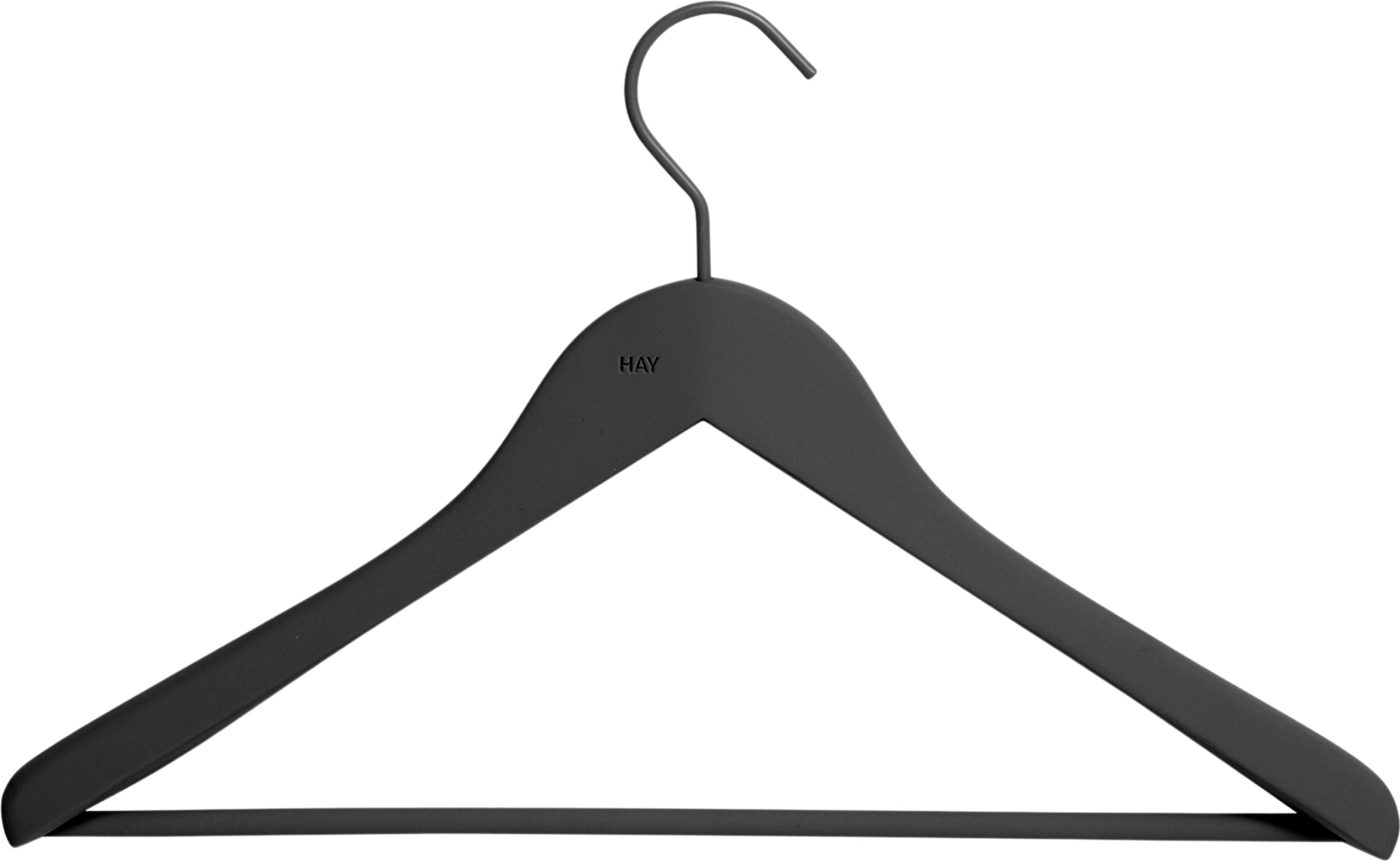 Wieszaki na ubrania Soft Coat Wide z poprzeczką 4 szt.