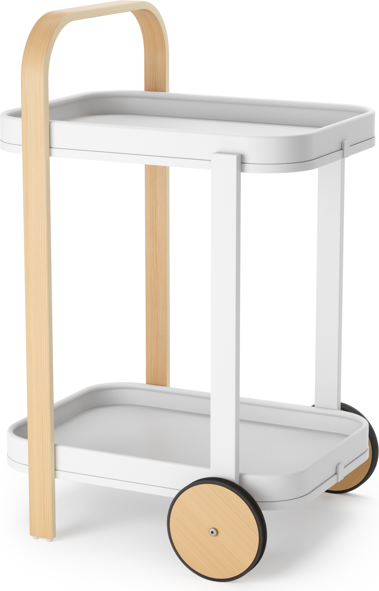 Bufet na kółkach Bellwood biały