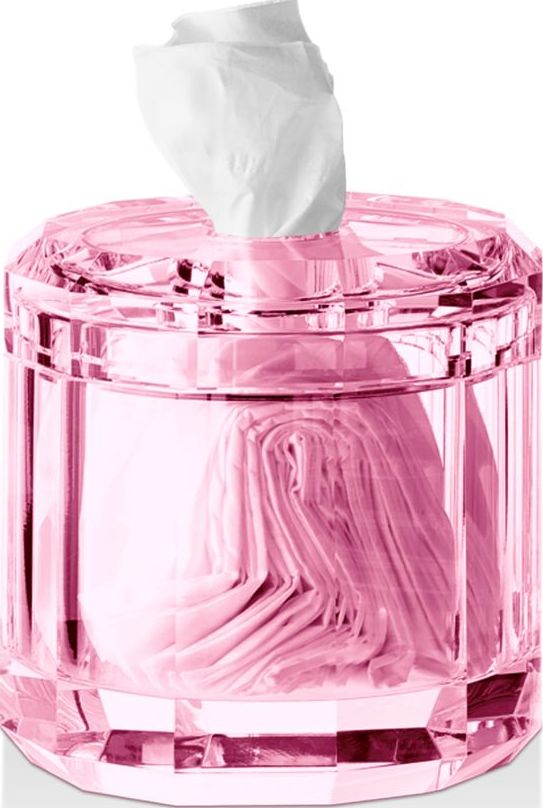 Pojemnik na chusteczki Kristall różowy