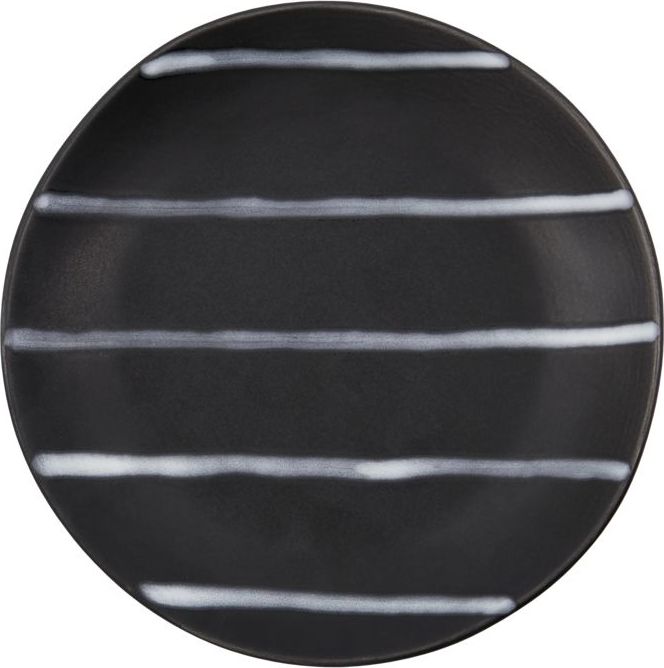 Talerz śniadaniowy Line 19,5 cm czarno-brązowy