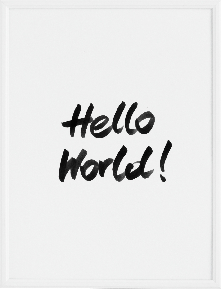 Plakat Hello World! 50 x 70 cm