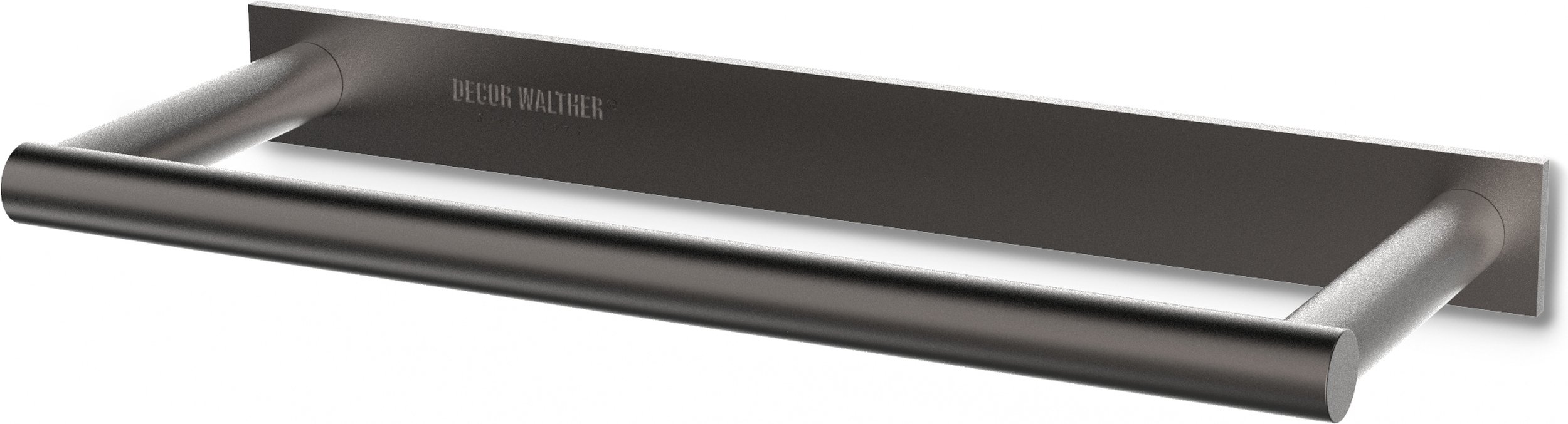 Wieszak reling na ręczniki Mikado Frame 21 cm ciemny metal mat z powłoką PVD