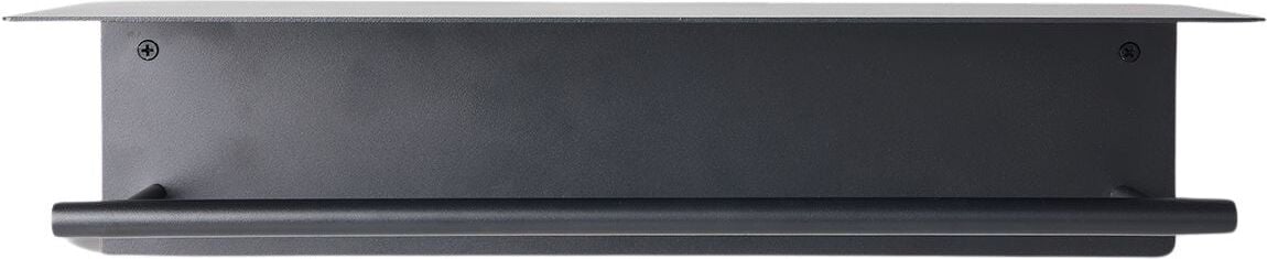 Wieszak reling na ręczniki Dora czarny z półką