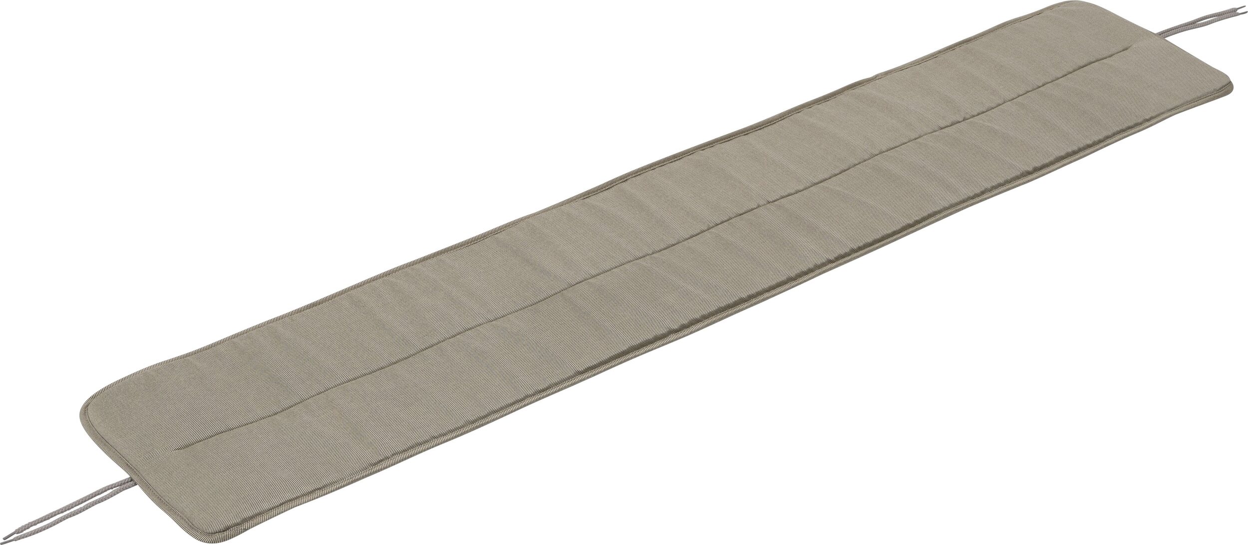 Poduszka na ławkę ogrodową Linear 170 cm jasnoszara