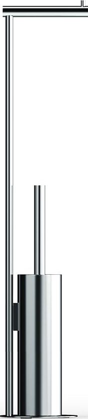 Stojak na papier toaletowy oraz szczotka do WC Bar chrom