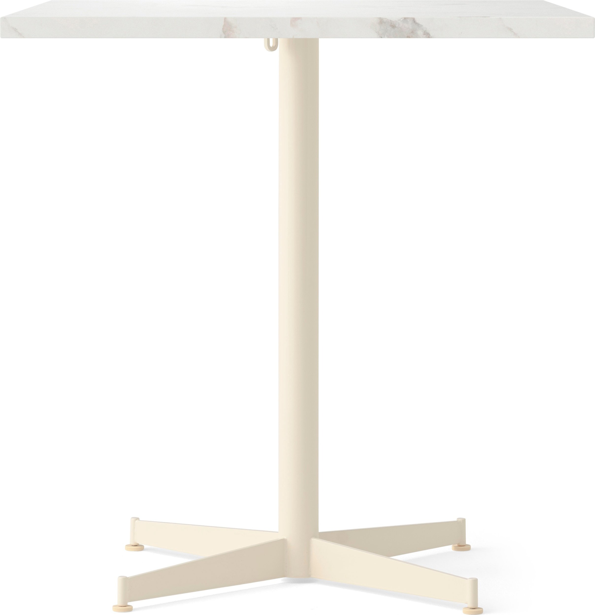 Stół z kremową podstawą Nook Star Base Estremoz kwadratowy 73 cm