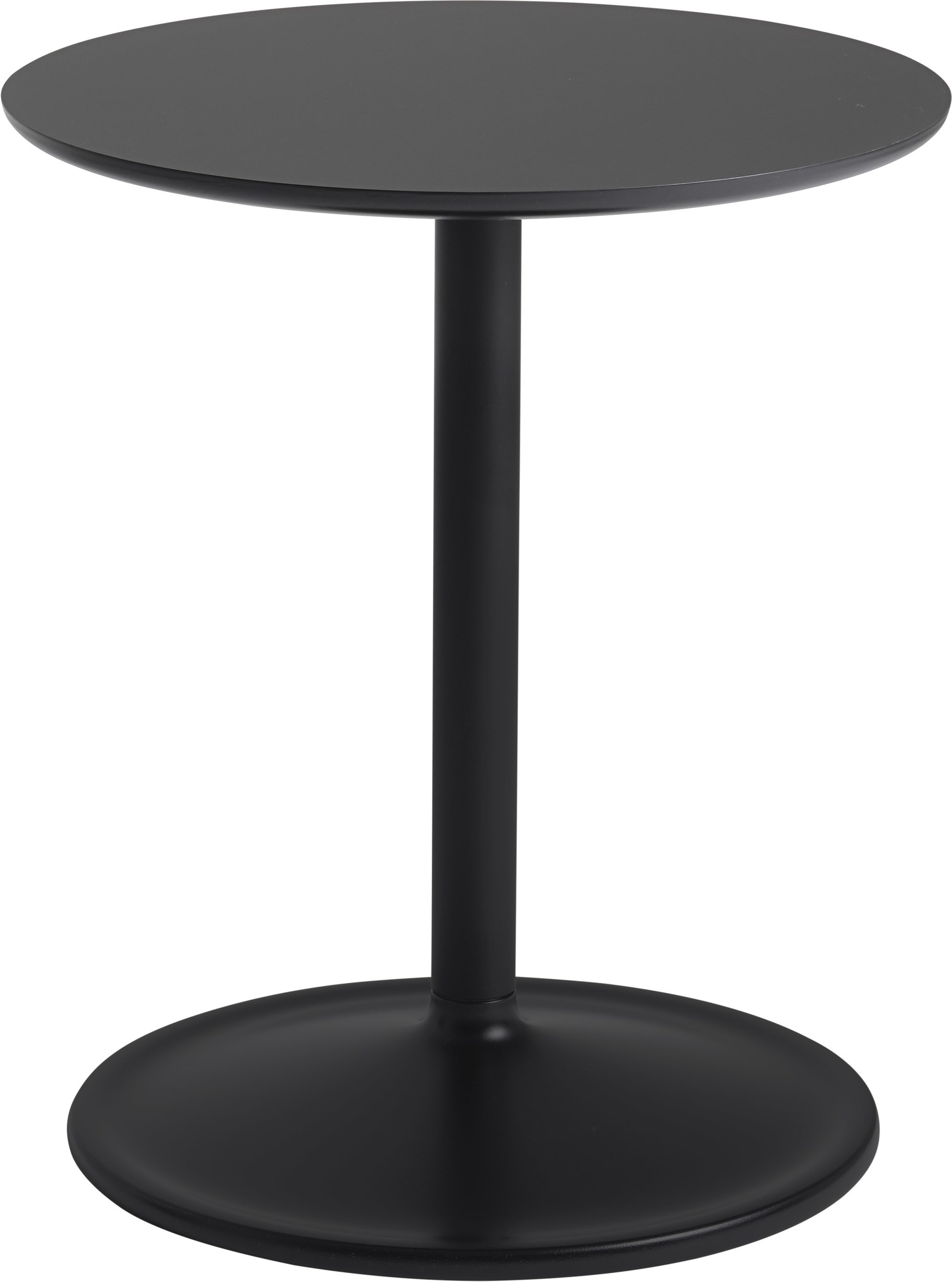 Stolik boczny Soft 41 x 48 cm czarny laminowany