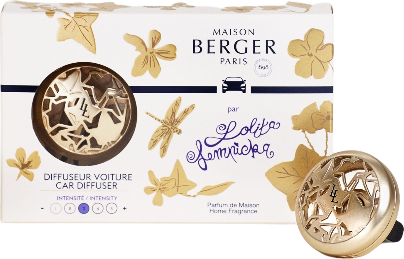 Dyfuzor zapachowy do samochodu Lolita złoty