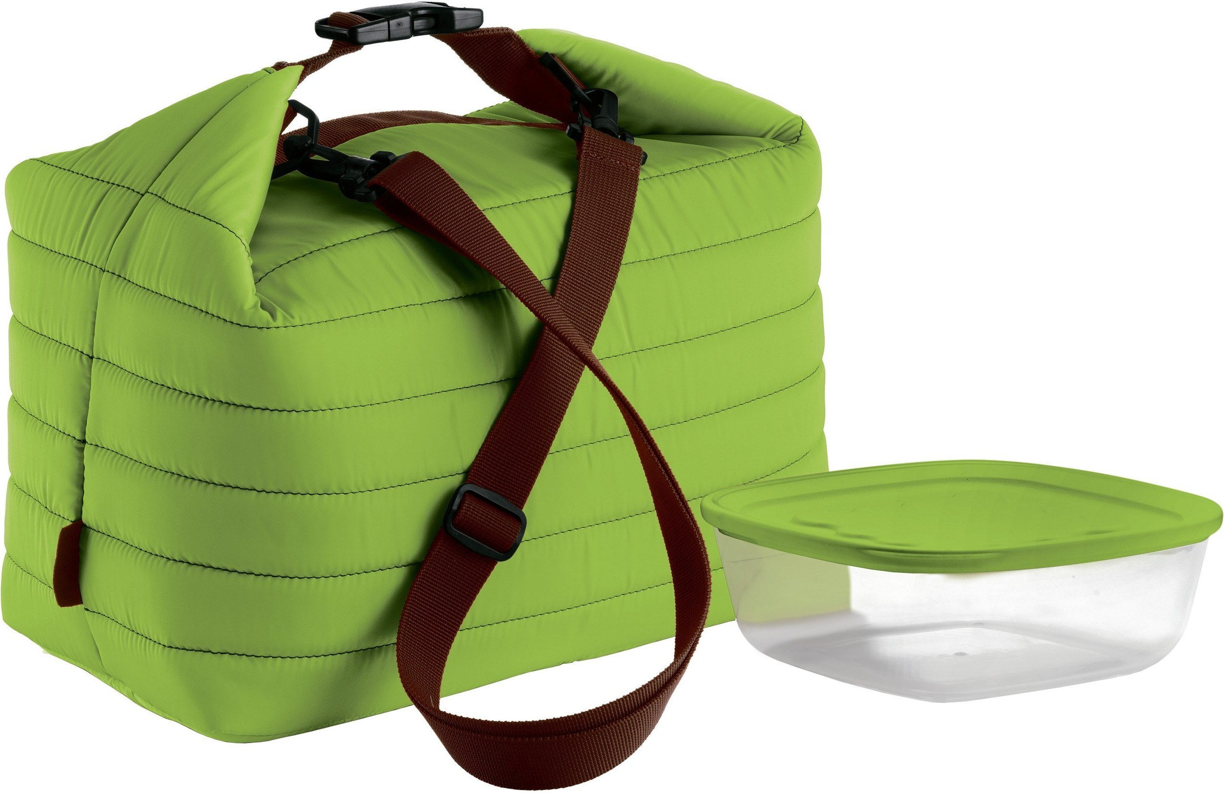 Duża torba termiczna z pojemnikiem On the Go zielona