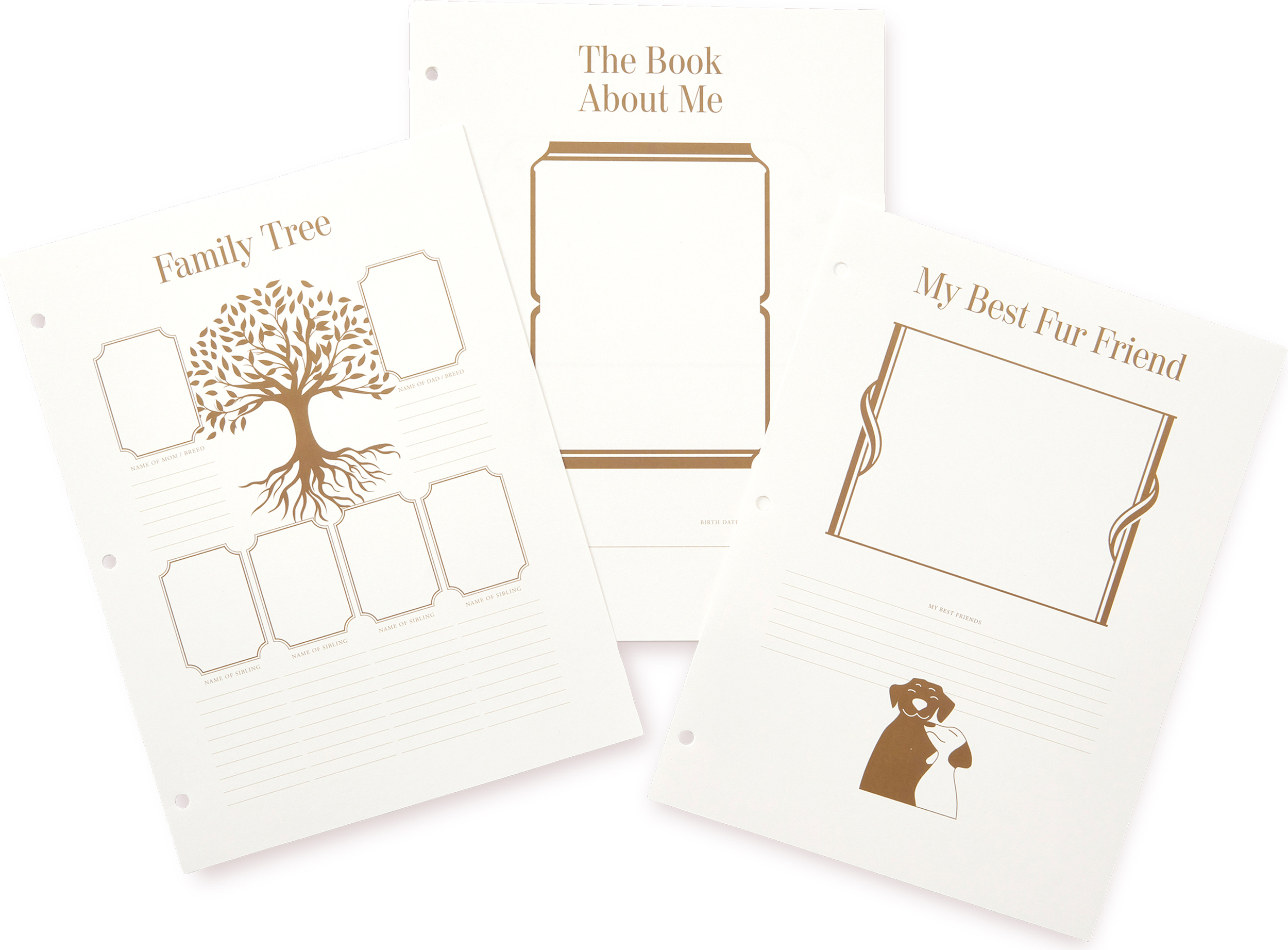 Strony uzupełniające do albumu na zdjęcia Printworks A Dog's Life duże 10 szt.