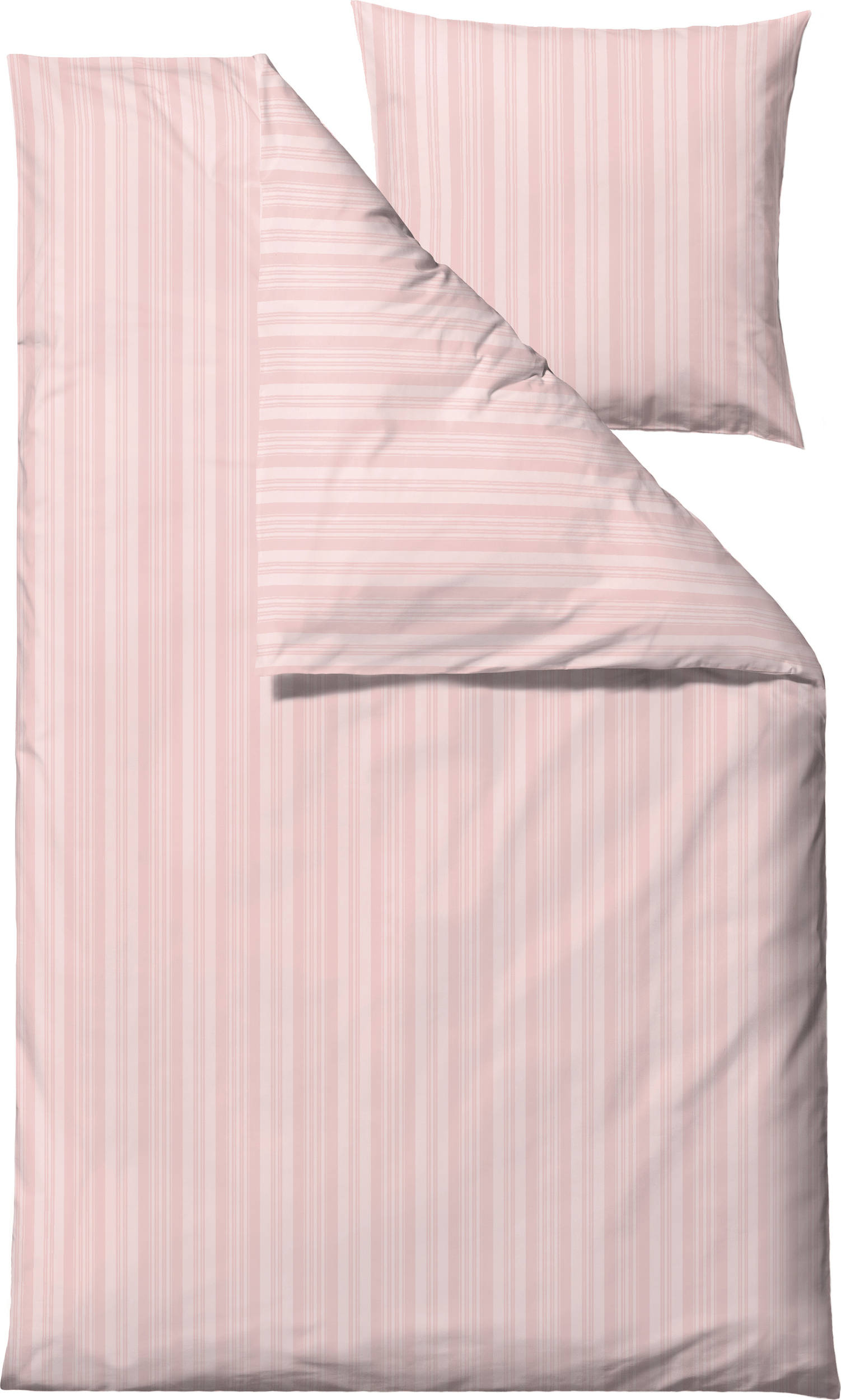 Pościel Noble 140 x 200 cm różowa z poszewką na poduszkę 60 x 63 cm zapięcie suwak