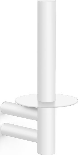 Uchwyt na papier toaletowy Bar biały mat