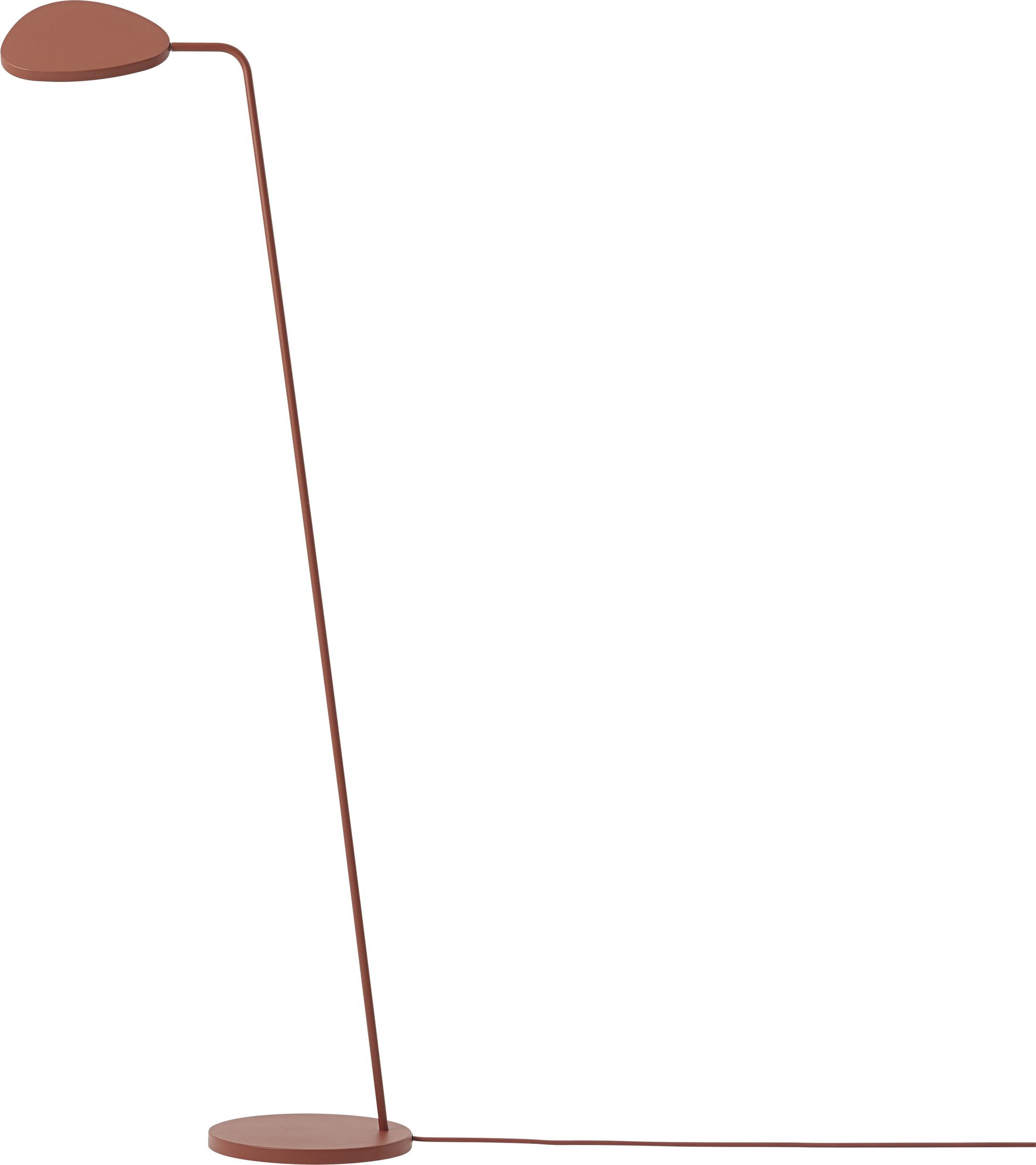 Lampa stojąca Leaf miedziana