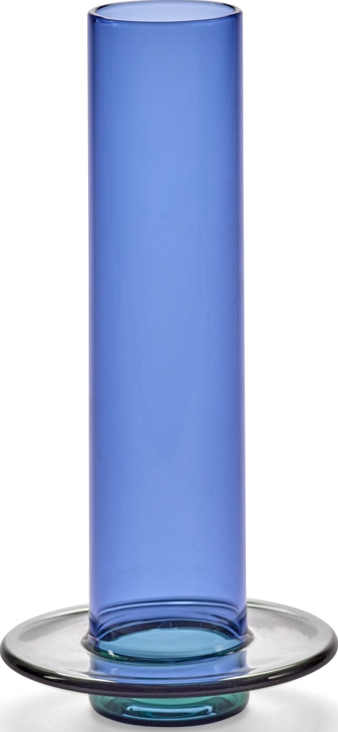 Wazon dekoracyjny Glass Towers 22,5 cm niebiesko-szary