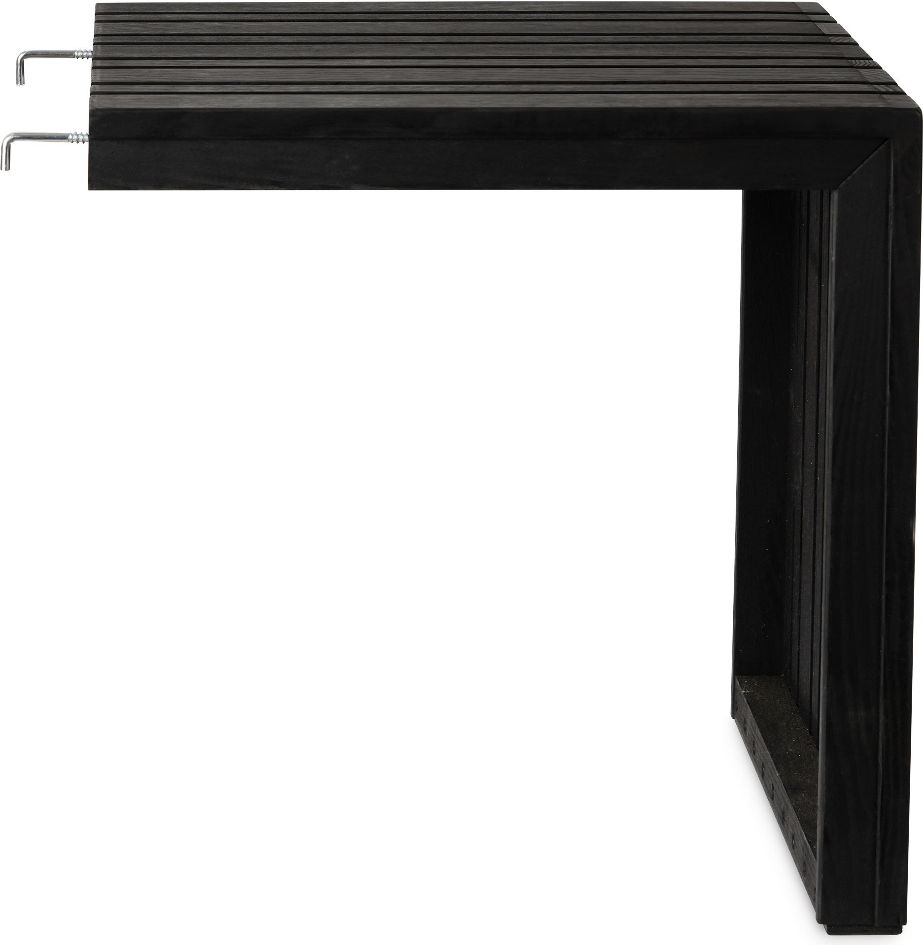 Stolik GrowTABLE czarny jesion montowany do doniczki samonawadniającej GrowMORE