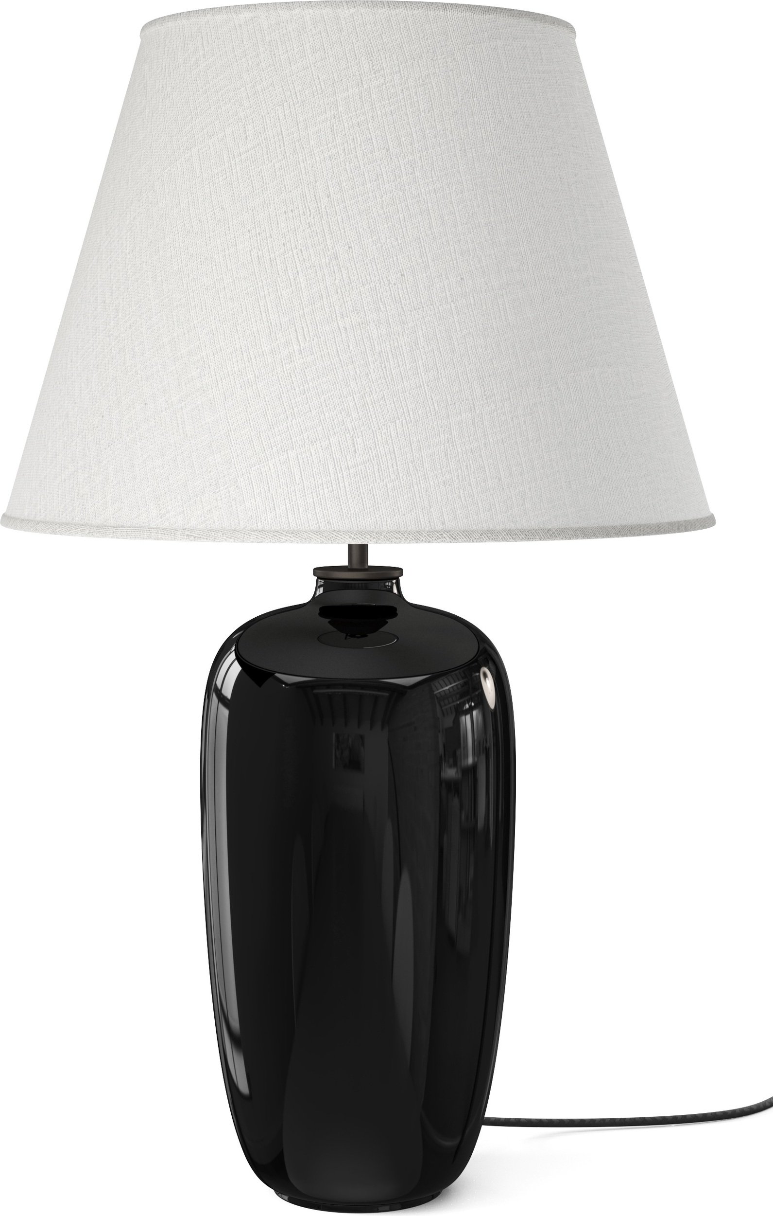 Lampa stołowa Torso 57 cm czarno-biała