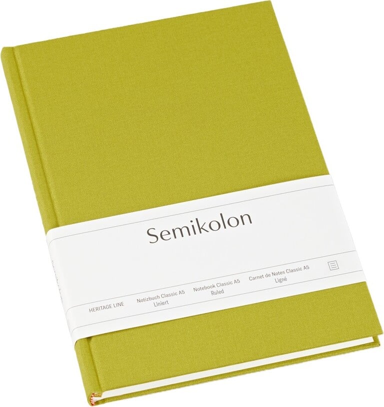 Notes w linię Uni Classic A5 zieleń matcha