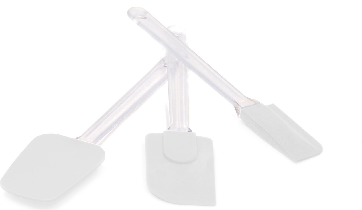 Szpatułki do ciasta Silikomart białe 3 szt.