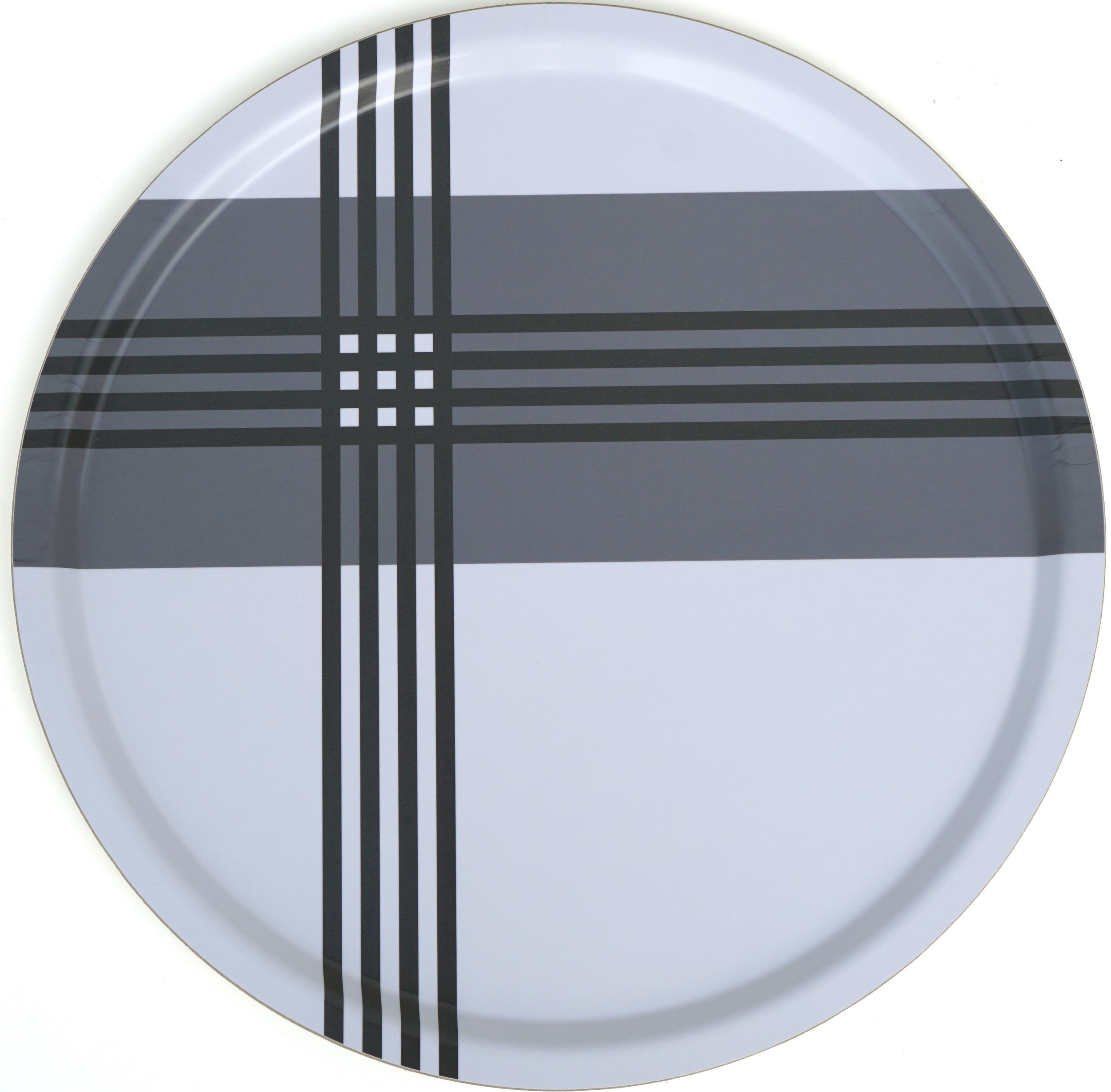 Taca do serwowania Cross Thin 46 cm szara