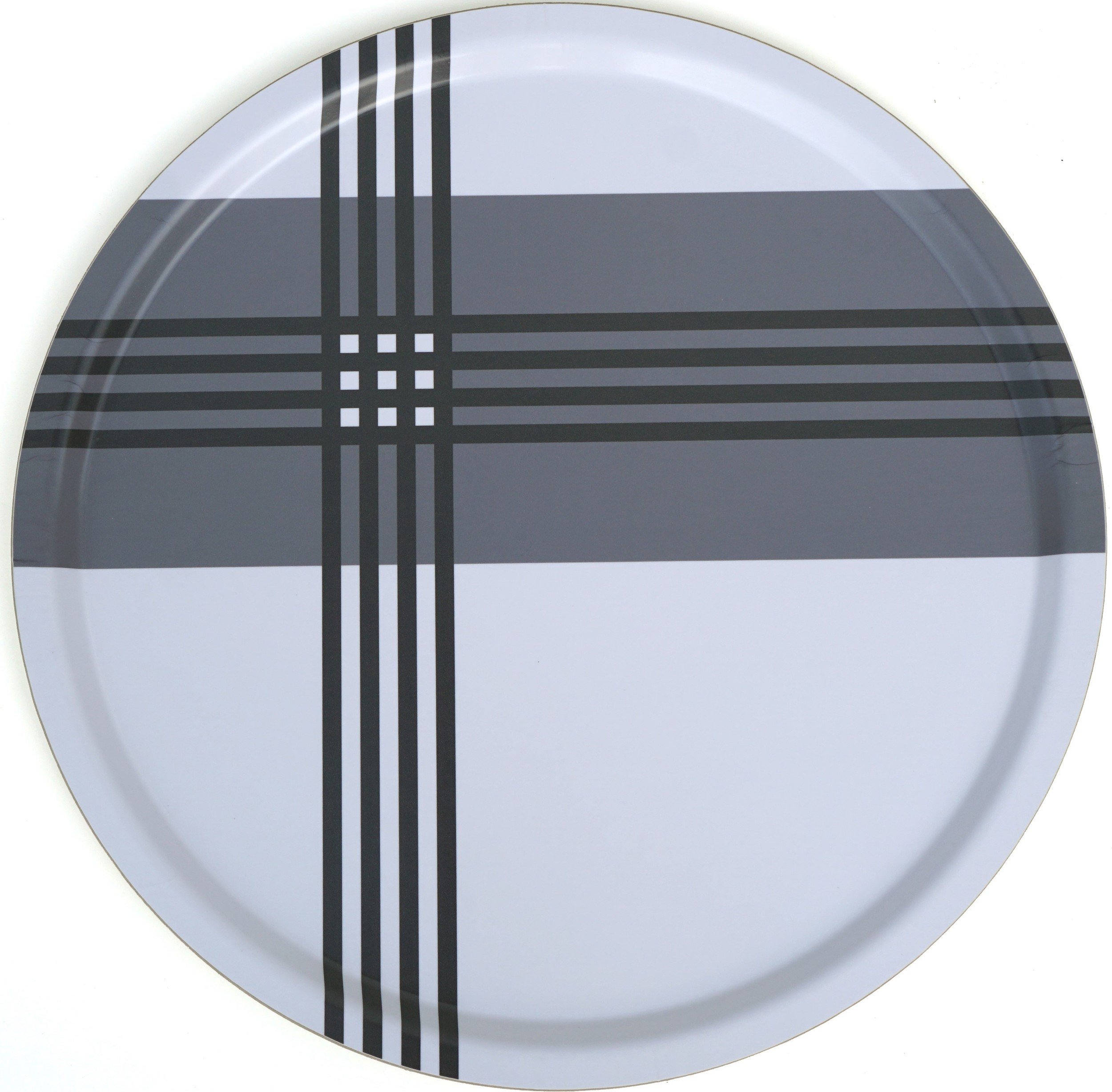 Taca do serwowania Cross Thin 46 cm szara