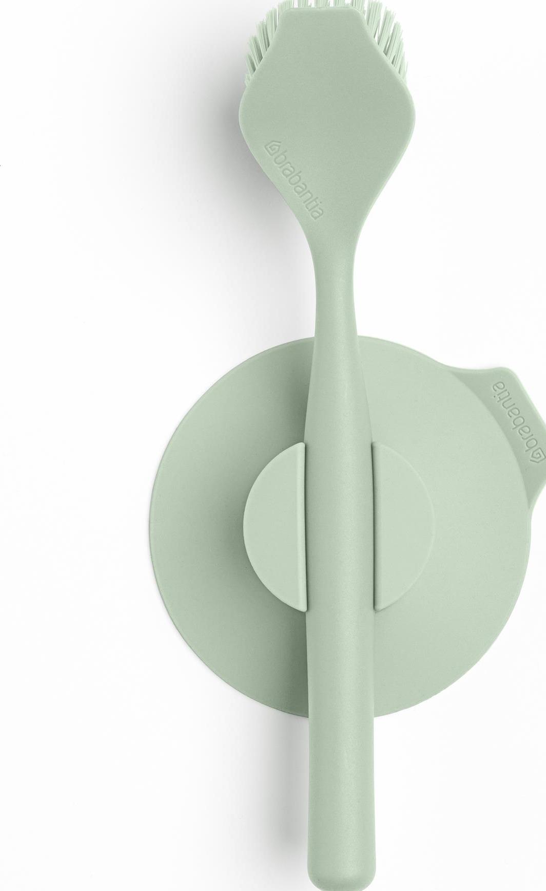 Szczotka do mycia naczyń Brabantia zieleń jadeitowa z uchwytem