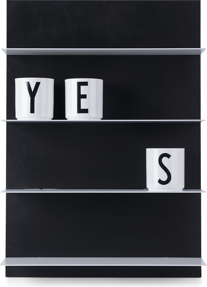 Półka A2 Design Letters czarno-biała