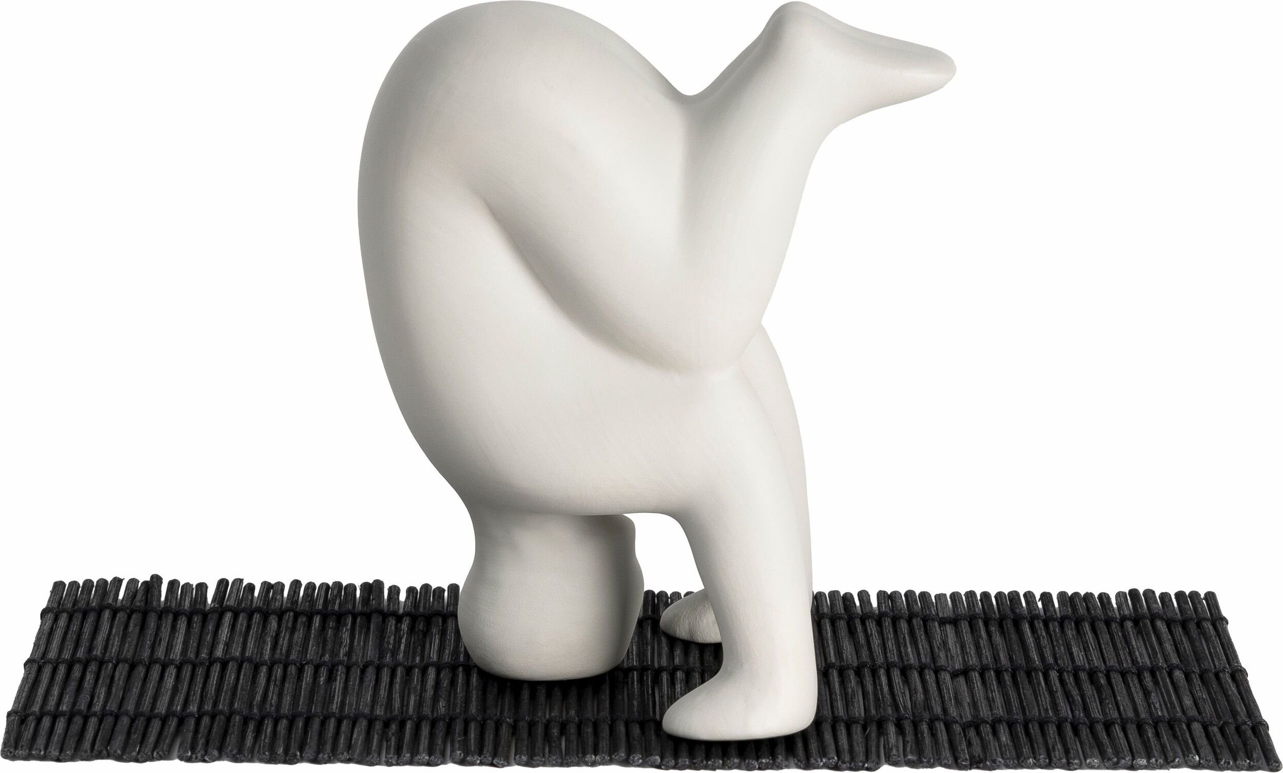 Figurka dekoracyjna Yoga No.4 jasnoszara