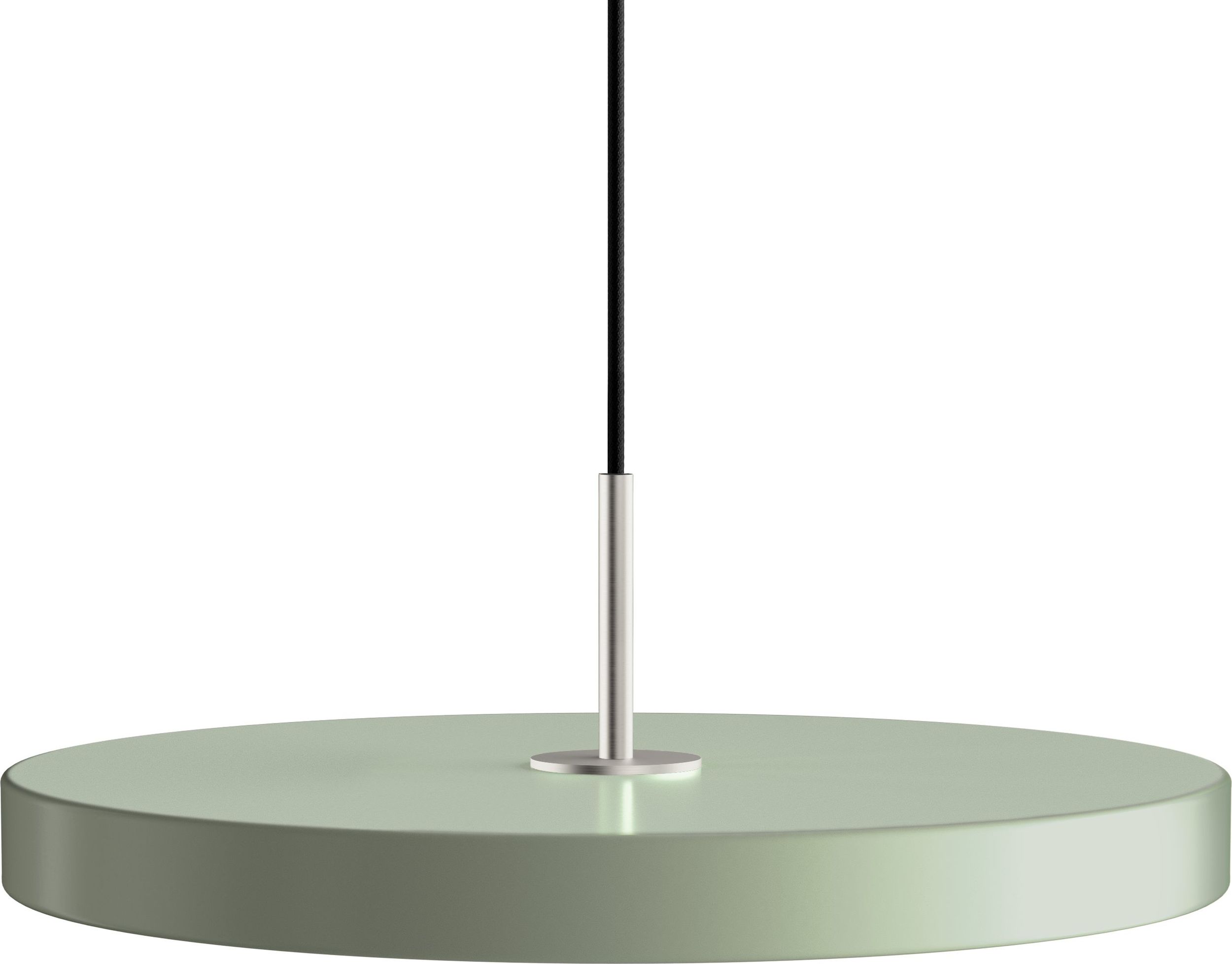 Lampa wisząca Asteria oliwkowa ze srebrnym mocowaniem