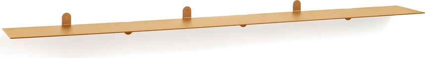Półka ścienna N°4 198 cm musztardowa