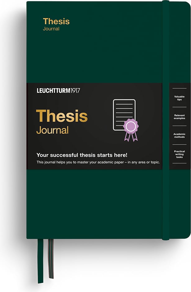 Notes Thesis Journal A5 leśna zieleń