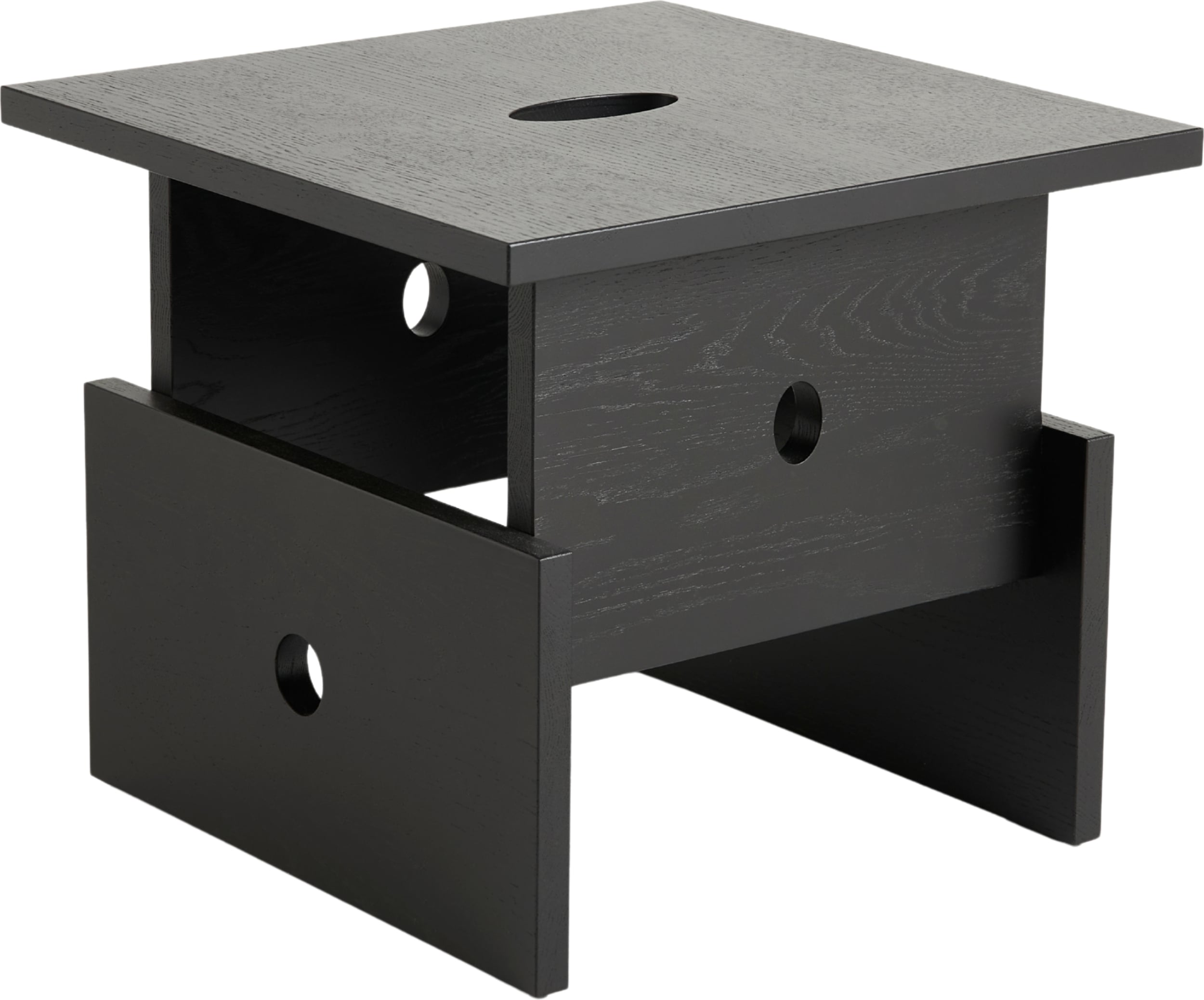 Stolik kawowy Wood Box czarny dąb