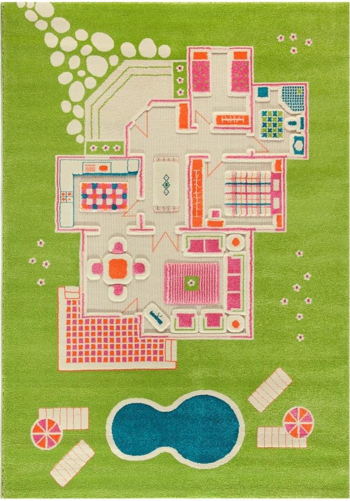 Dywan IVI domek dla lalek 160 x 230 cm zielony