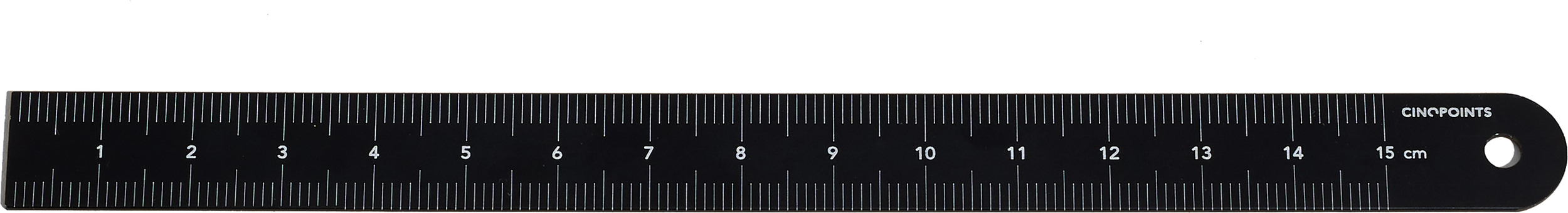 Linijka Cinqpoints 15 cm aluminiowa