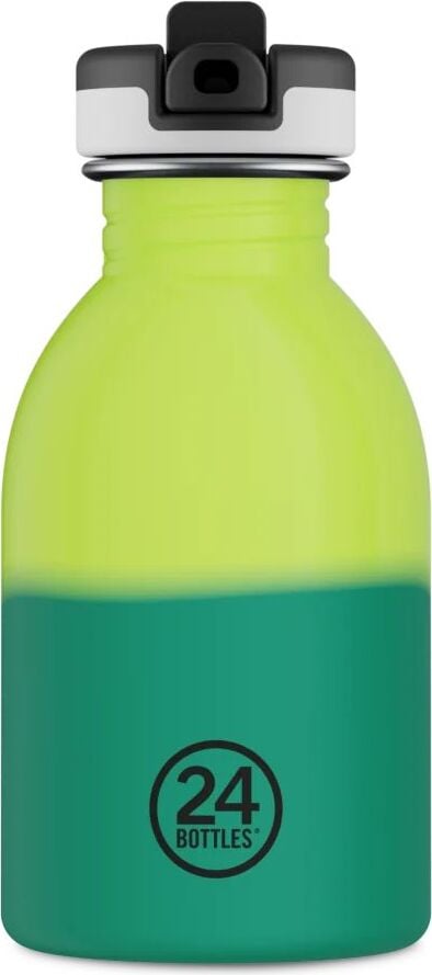 Butelka na wodę Urban Bottle Kids Reactive 250 ml żółto-zielona