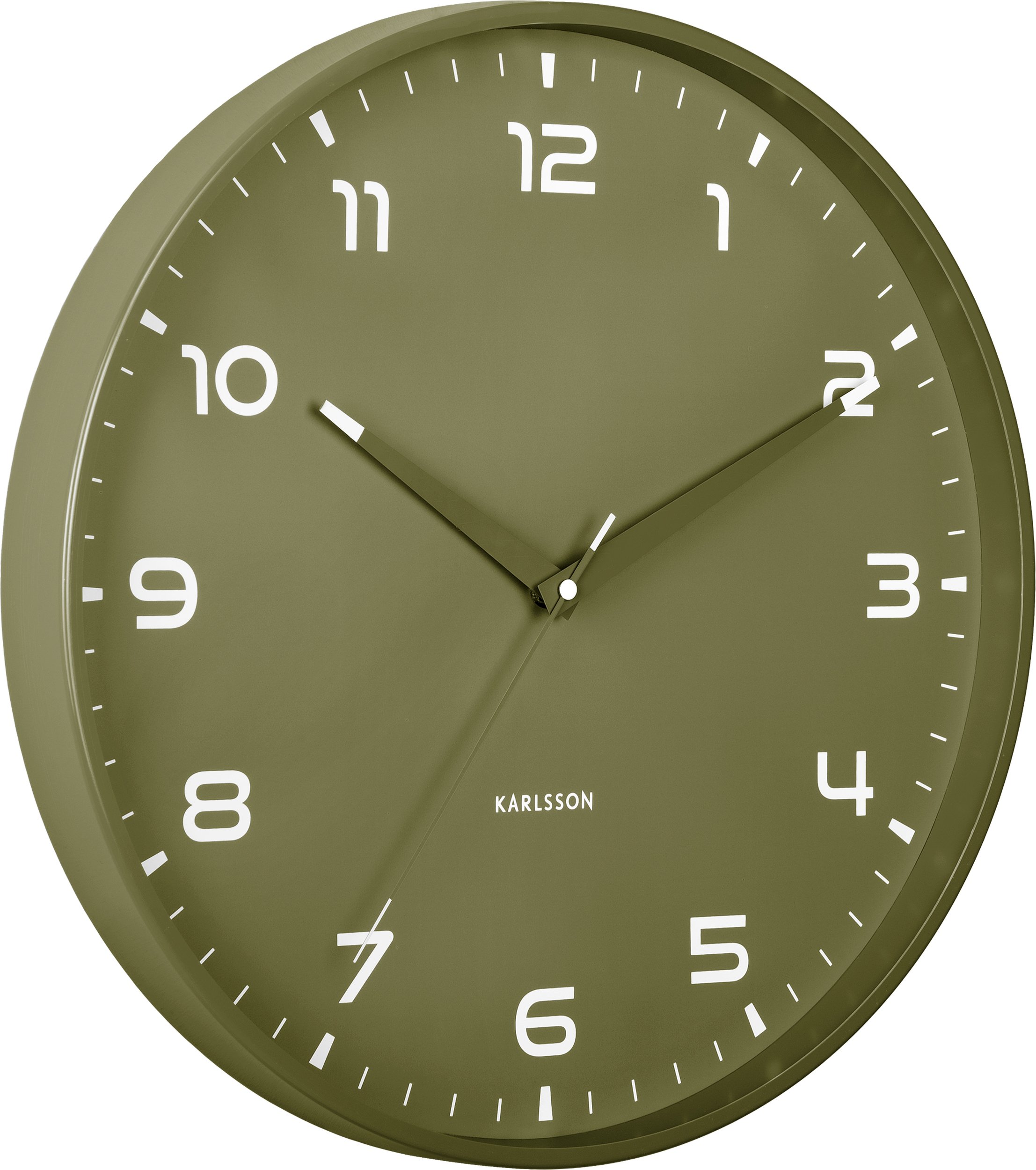 Zegar ścienny Orgullo ciemna zieleń leśna