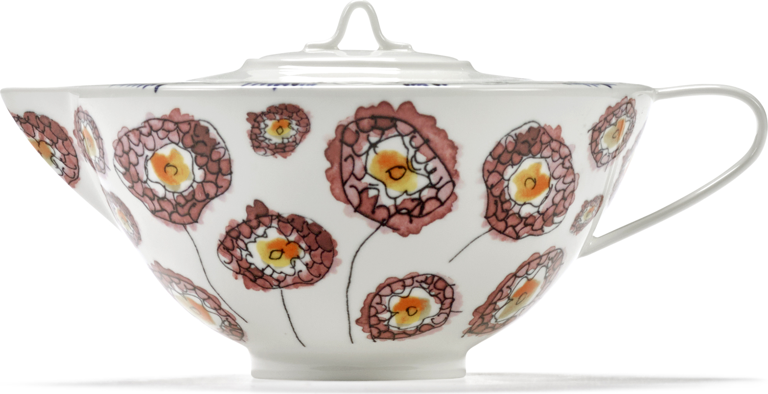 Dzbanek do herbaty Midnight Flowers Anemone Milk 850 ml