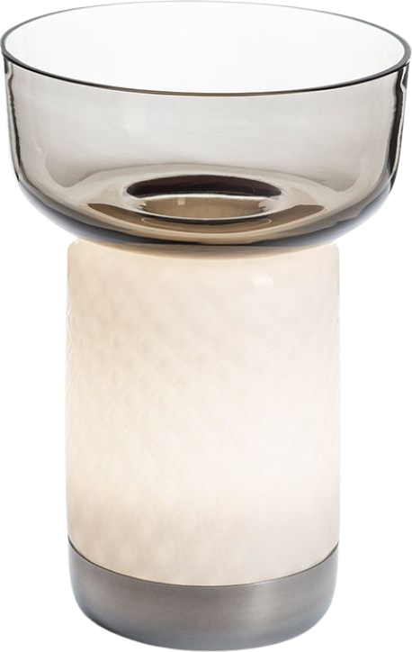 Lampa stołowa bezprzewodowa Bontà 26,4 cm szara