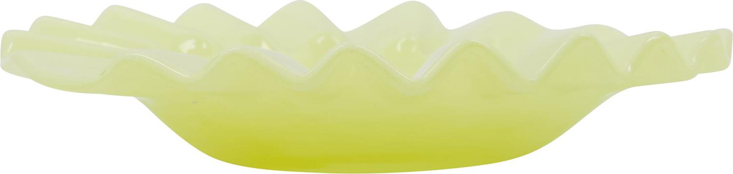 Taca dekoracyjna Wave 18,5 cm żółta