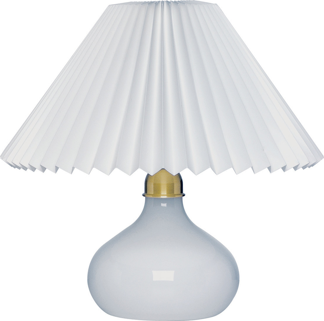 Lampa stołowa Classic 314 biała szklana