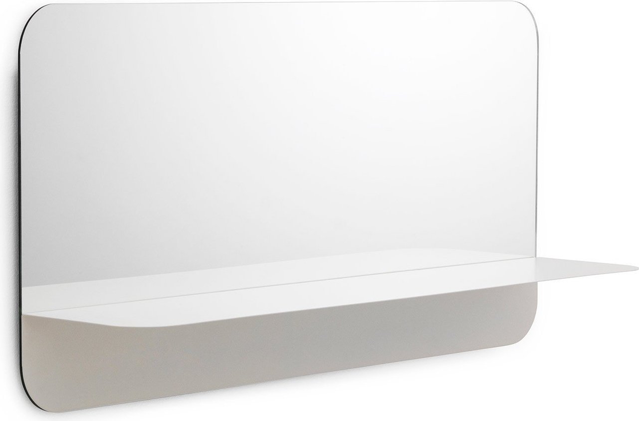 Lustro Horizon prostokątne poziome białe