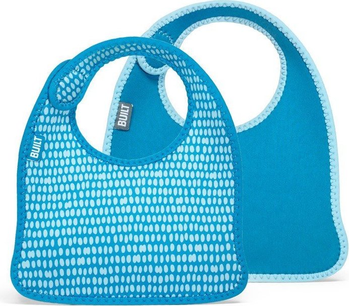 Śliniaki dla dzieci Mess Mate 2 szt. Dots Blue