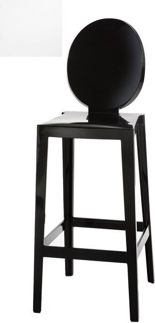 Stołek barowy wysoki One More, One More Please okrągły biały