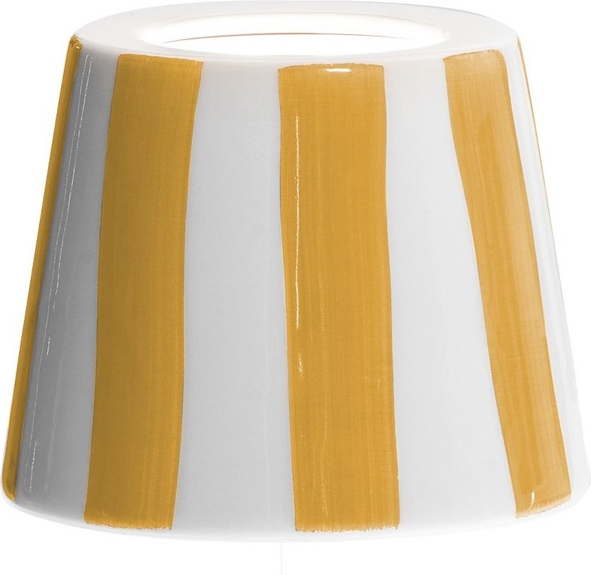Abażur do lampy Poldina żółty ceramiczny
