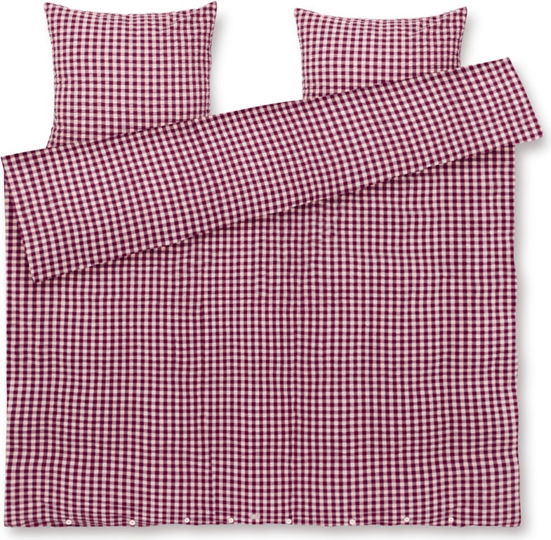 Pościel Bæk & Bølge 220 x 220 cm śliwkowo-różowa z 2 poszewkami na poduszki 50 x 60 cm