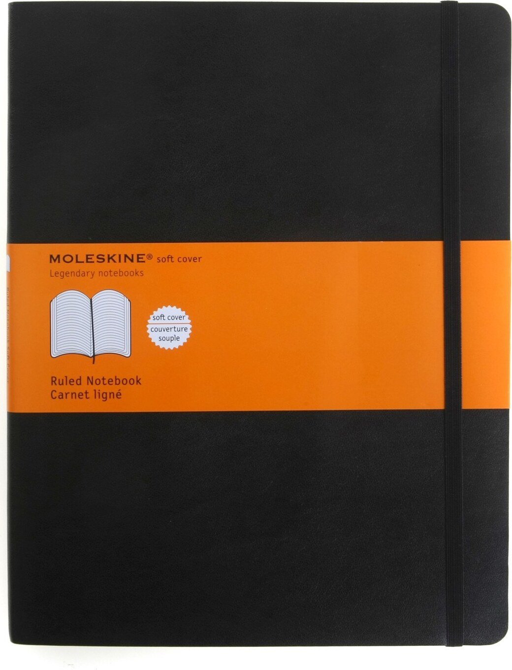 Notes w linię Moleskine w miękkiej oprawie XL czarny