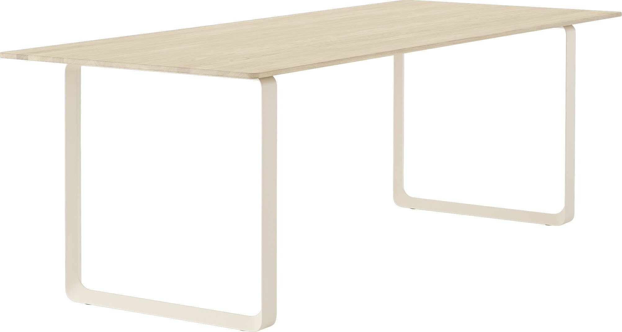 Stół Muuto 225 x 90 cm jasny dąb nogi piaskowe